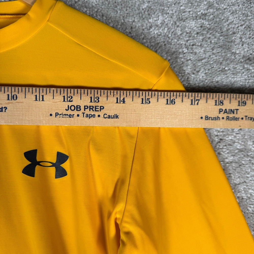 Under Armour HeatGear Mens Large Gold Yellow Long Sleeve Compression Shirt - Picture 4 of 11